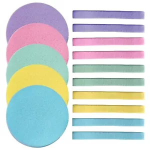 Sponge Compressed Facial Pcs Makeup 60 Wash Removal Face Pva Pads Sponges Fa - Picture 1 of 8