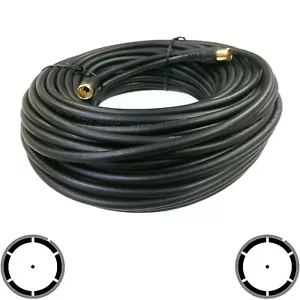 Cable Coax Video Audio Coaxial A/V AV F Type F81 RG59 Satellite TV 100FT Push On - Picture 1 of 3