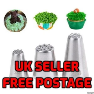 Stainless Steel Grass Cake Decorating Tip Piping Pastry Icing Nozzles UK Free PP - Picture 1 of 21