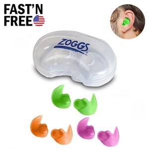 Swimming Surfing Ear Plugs Anti Snore Reusable Comfortable Soft Silicone w/ Case - Picture 1 of 11