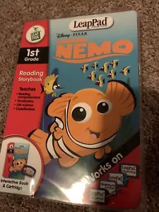 LeapFrog LeapPad Disney Pixar Finding Nemo 1st Grade Reading Book & Cartridge - Picture 1 of 2