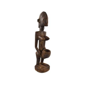 Bamana Standing Female Figure with Bowl Mali - Picture 1 of 7