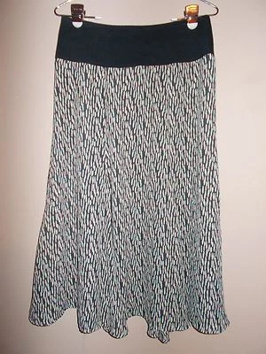 Joneswear женщин размер M геометрический многоцветный черный полупрозрачный с подкладкой полная юбка - Изображение 1 из 4