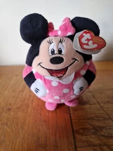 Ty UK Minnie Mouse 5-inch Ty UK Disney Beanie Ballz With Tags. - Picture 1 of 4