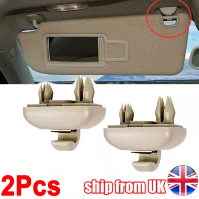 2x Supporto gancio clip visiera parasole per Audi A1 A3 A4 A5 Q3 Q5 TT Auto - Immagine 1 di 4