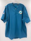 Miami Dolphins Team Issued/Game Used On Field Nike 1/4 Zip Up Windbreaker Shirt