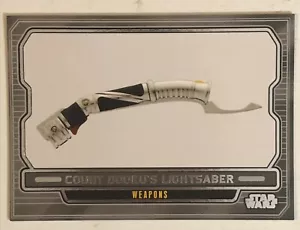 Tarjeta coleccionable de colección Star Wars Galactic Files #608 cuenta sable de luz Dooku - Imagen 1 de 2