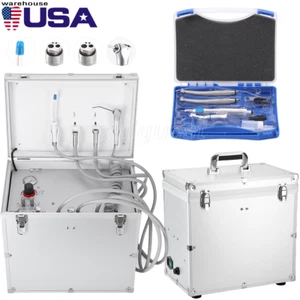 Unidad de entrega portátil compresor de aire succión kit pieza de mano dental - Imagen 1 de 28