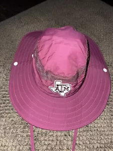 Texas A&M Aggies Adidas Pre-Owned Small/Medium Maroon Bucket Hat - Picture 1 of 6