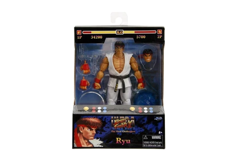 Jada 6" Street Fighter Ryu Figure New In Box 34215 Action Model Cover