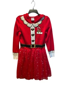 Santa Holiday Dress Red Sweater Dress Tag Marked July 2023 - Picture 1 of 8