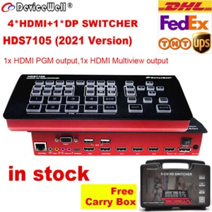 Devicewell HDS7105 V2022 5CH Video Switcher Multi-view Recording & Carrying Case - Picture 1 of 12
