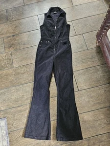 Urban Outfitters ~ Black ~ BDG ~ Della Corduroy Jumpsuit ~ Size M ~ 10/12 - Picture 1 of 11