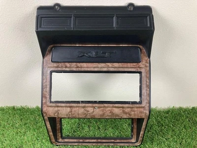 Ford F150 F250 Bronco XLT WOODGRAIN Radio Bezel '80-86 Dash W/O CLOCK Trim OEM - Imagem 1 de 4