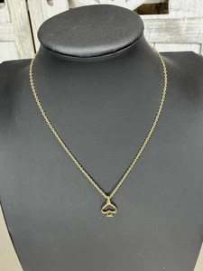 Kate Spade Necklace Signature Spade Gold Minimalist - Picture 1 of 3