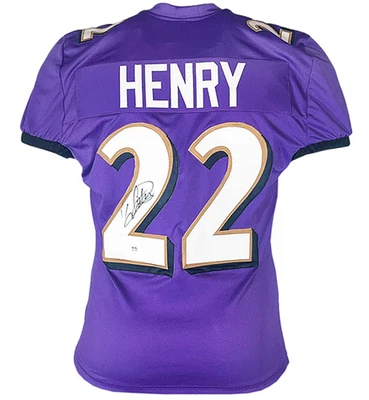Derrick Henry Signed Baltimore Purple Football Jersey (PSA) - Image 1 of 3