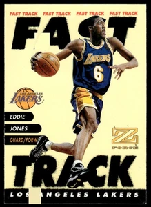 1997-98 SkyBox Z-Force Fast Track Eddie Jones #5 FT Los Angeles Lakers - Picture 1 of 2