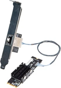 New IOCREST 10 Gigabit M.2 M Key Ethernet Network Expansion Card - Photo 1/6