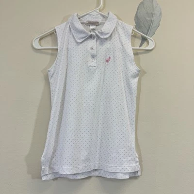 The Beaufort Bonnet Company Girls Top Size 12 Pima Cotton Sleeveless Polka Dot - Image 1 of 4