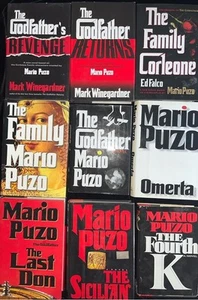 9 Mario Puzo The Godfather Series Sicilian Omerta Family Last Don Fourth K Lot - Foto 1 di 2