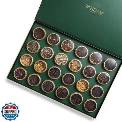 VAHDAM, Luxury Tea Advent Calendar 2025 | 24 Unique Loose Leaf Teas in Tin Ca - Image 1 of 4