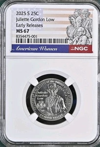 2025 S Juliette Gordon Low NGC MS 67 Early Releases  - Picture 1 of 2