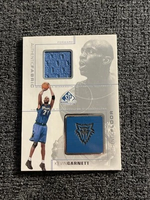 2000-01 Ud Sp Game FLoor Authentic Fabric/Floor Kevin Garnett Card Color Match! - Image 1 of 2