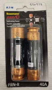 EATON BUSSMAN easyID FRN-R 40A indicating fuses NEW 2 pack BP/FRN-R-40ID - Picture 1 of 3