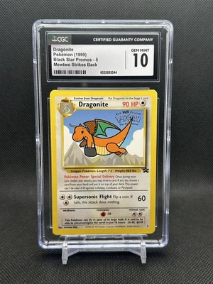 CGC 10 GEM MINT Dragonite Kids WB First Movie Black Star Promo #5 Pokemon - Image 1 of 2
