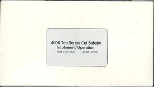 John Deere LVU13823 4000 Ten Series CUT Tractor Safety Video Compact Tractors - Picture 1 of 1