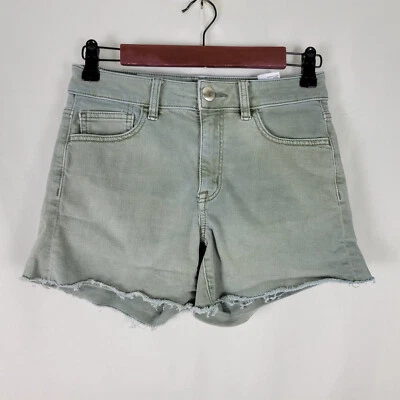 American Eagle Denim Shorts Womens 2 Green Jean Mid Rise Super Super Stretch - Image 1 of 4