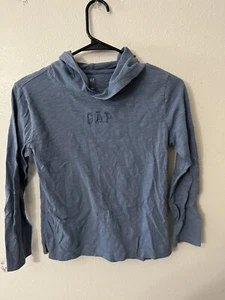 Gap Kids Blue Pullover Hoodie Long Sleeve Sweatshirt -Kid’s Size Large - Picture 1 of 3