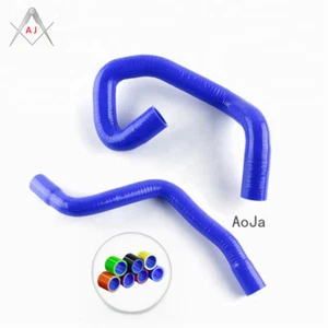 Blue Silicone Radiator Hose For Ford Focus Duratec MZR 1.8L 2.0L DOHC 2001-2012 - Picture 1 of 3