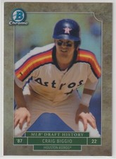 2016 Bowman Chrome - CRAIG BIGGIO  MLB DRAFT HISTORY #MLBD-CB Houston Astros (B)