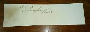 Ohio Senator George Ellis Pugh (1822-1876) Autograph - Cut Signature - Picture 1 of 2