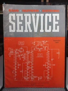 Zwei Röhren TV Tuner Schaltung Radio Fernsehen elektronisches Servicemagazin Sept 1950 - Bild 1 von 4