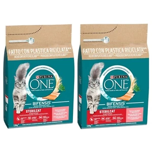 Purina ONE Bifensis Crocchette Gatto Sterilizzato Salmone, Sacco da 2x 2,8kg - Bild 1 von 2