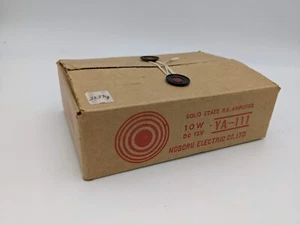 Vintage NOS Noboru YA-111 10W 12 V transistor a stato solido P.A. Amplificatore scatola aperta - Foto 1 di 5