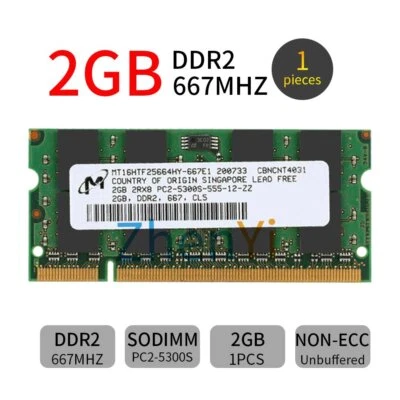 2GB Module DDR2 For APPLE MAC BOOK MACBOOK PRO MEMORY STICKS 667MHz PC2-5300 RAM - Image 1 of 4