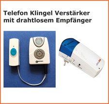 TEL. Klingeltonverstärker Ringflash Klingelton 95 dB Rufton Blitzlicht per Funk 