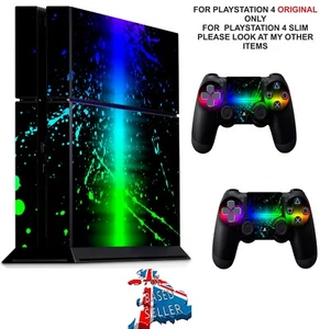 LINE PAINT SPLAT PS4 PROTECTIVE SKIN DECAL VINYL STICKER WRAP - Picture 1 of 3
