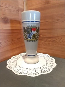 PIETRA BIRRA VINTAGE .5L DOPPIA FASCIA BLU STILE PILSNER CON STEMMA BAYERN - Foto 1 di 8