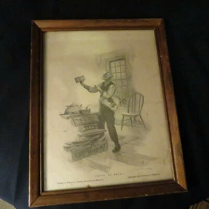 Framed Cream Of Wheat Ad 14 + 1/2 By 11 And 3/8 - Picture 1 of 12