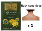 3 X (Cool Formula) Back Acne Pimple Herbal Soap Bar Skin Brighten Aha 100G.