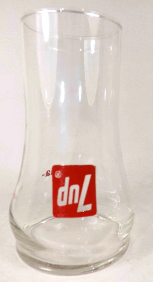 Vintage 7UP Glass The Uncola Upside Down Drinking Glass - Image 1 of 4