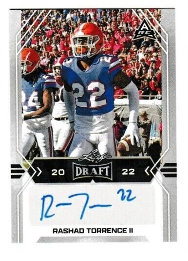 2022 Leaf Draft Rashad Torrence II Rookie Auto - Beautiful Mint Autograph RC ! - Image 1 of 1