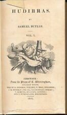 Hudibras. 2 volumes (in 1 volume). Butler, Samuel: