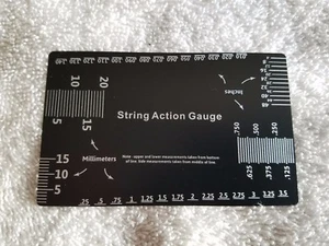 Luthier de medición de regla de acción calibre de cuerdas guía para guitarra/bajo eléctrico - Imagen 1 de 5