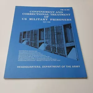 Confinement and correctional treatment of US military prisoners book - Picture 1 of 4