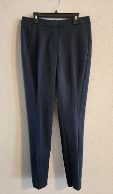 Reiss Mujer Darlas Pantalón Azul Marino Tela Número 692 Talla 6 Foto 1 de 4